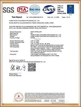 SGS certificate 1